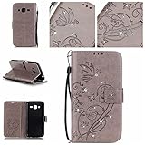 Samsung Galaxy J2 2016 ケース, UNEXTATI 手帳型ケース Samsung Galaxy J2 2016 ケース カバー 高品質 PUレザー 手帳型 ウォレット型 財布型 