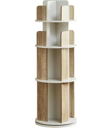 萩原　回転ラック(ブラウン) MUD-7181BR Amazon｜回転ラック MUD-7181｜本棚 オンライン通販