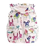 Tonsee ガールズ 可愛い コート チョッキ 暖かい アウターウェア 防寒 カートゥーン パターン (80)