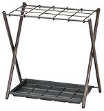 傘立て(30本収納) 【ブラウンフレーム/約幅51.5×奥行32.5×高さ51cm】