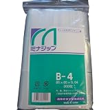 ミナ　チャック付ポリエチレン袋　「ミナジップ」Ｂ－４　（３００枚入）
