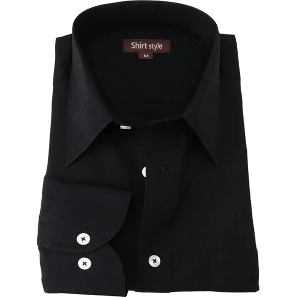 CRONOS 黒 ボタンダウンシャツ 長袖 Amazon.co.jp: ワイシャツ メンズ おしゃれ ボタンダウン ボタン