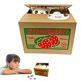 Dazzlingおもちゃ電池式Kids Cat Stealing Money Bank保存ボックス