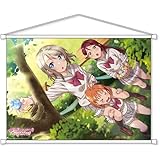 KADOKAWA ラブライブ！サンシャイン!! B2タペストリー Aqours 千歌 曜 2 約H51.5×W72.8cm レアスエード製