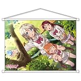 KADOKAWA ラブライブ！サンシャイン!! B2タペストリー Aqours 千歌 曜 2 約H51.5×W72.8cm レアスエード製