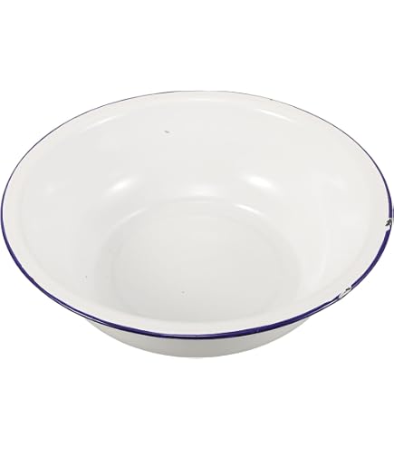 Amazon.co.jp: Healvian ホーロー 洗面器 洗面器 32Cm 大 ホーロー