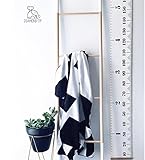 Hanging Baby高さGrowth Chart高さルール子供部屋壁木製フレームファブリックルーラー