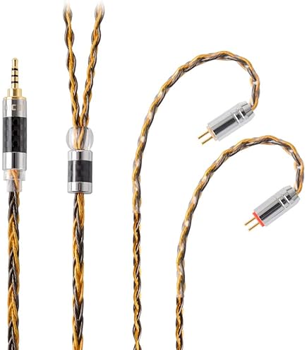 Amazon | NICEHCK LitzPS 4n純銀 イヤホンケーブル 0.78 2Pin 2.5mm