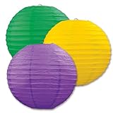 Beistle 54570-GGP 3-Pack Paper Lanterns, 9-1/2-Inch [並行輸入品]
