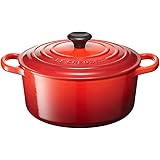 ル・クルーゼ(Le Creuset) 鋳物 ホーロー 鍋 シグニチャー ココット・ロンド 20 cm チェリーレッド ガス IH オーブン 対応 【日本正規販売品】