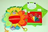 絵本 布おもちゃ COLORS&SHAPES BOOK アクティビティ・トイ　ピヨピヨバード プラス