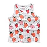 Cutelove 子供服 Tシャツ タンクトップ 可愛い柄 プリント 袖なし 女の子 男の子 男女兼用 キッズ ベビー 可愛い 夏