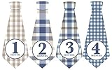 Penny & Prince Designs Baby Necktie, Blue / Brown by Penny & Prince Designs LLC