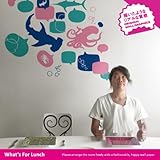 BLIK ウォールステッカー 今日のランチは? タンジェリン/キウイ/スカイ BL-SCAD-WFL