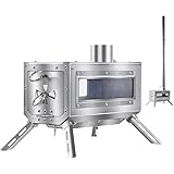 Soomloom卓上薪ストーブDECO テーブル暖炉 バーベキューBBQ焚き火台コンロ 煙突 テント調理 ステンレス鋼 折りたたみ アウトドア･キャンプヒーター・ウォーマー多用途