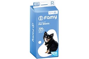 Famy Pet Sheets, W Deodorizing, Thin Type, Regular, Pack of 208, JPPMA Certified, Thin, Single Use Type