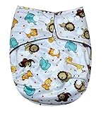 See Diapers Bamboo Charcoal One Size Baby Cloth Diaper 2 Inserts Animals by See Diapers