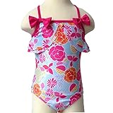 (プタス)Putars 子供用 ガールズ 水着 ワンピース 花柄 キャミソール 蝶結び 快適 水泳 スイミング ビーチ 温泉 キッズ水着 かわいい オシャレ ファッション 1-6歳