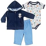 Hudson Baby ハドソンベビー　パーカー・ロンパース・パンツ　ロボット [並行輸入品]