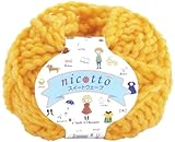オリムパス製絲 ニコットスイートウェーブ 毛糸 極太 col.3 イエロー 系 30g 約28m 3玉セット