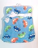 Snugly Baby Boys Fleece Blanket w/Multicolor Cars 30 x 30 in. by Snugly Baby