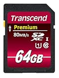 【Amazon.co.jp限定】Transcend SDXCカード 64GB Class10 UHS-I対応 (最大転送速度80MB/s) (無期限保証)TS64GSDU1AE (FFP)