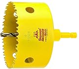 Starrett ADCH0400 Professional HSS Bi-Metal Dual Pitched Hole Saw with Arbor, 4, 102 mm Diameter by 