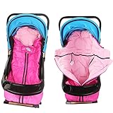 Amorus　フットマフ おくるみ ベビーカー シートライナー 寝袋 ベビー寝袋 赤ちゃんの寝袋 ファスナー シートライナーとしても使用可 多機能 暖かい 柔らかい肌触り 子供用 赤ちゃん対応 春秋冬