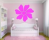 Design with Vinyl RAD 883 1 Flower Baby Girl Teen Bedroom Design Wall Decal Pink 12 x 18 [並行輸入品]