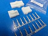 ＜4Ｐ自動車部品用コネクタB　JST EL-4P / ELR-04V互換品＞2個組 金具付＜con-1400＞