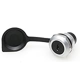 Eonvic USB Cジャック - USB Cジャックパネルマウントアダプター、防水ダストキャップ付き丸型変換ソケット (Silver Circular-USB C)