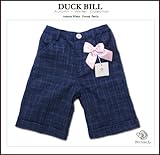 ロンドン休暇 上品チェックのハーフパンツ（濠Du） ブルー 110cm