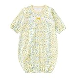 (チャックルベビー) chuckle BABY 小花柄 新生児ツーウェイオール イエロー 50-60cm P5169-00-41