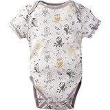 miraclewear半袖Neutralユニセックス調整可能なsnap-n-grow 100 %コットンボディスーツby Miracle Blanket カラー: グレー