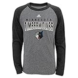 NBA Youth Boys 8 – 20 Long Sleeveトライブレンドラグラン グレイ