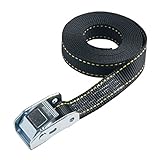 25mm幅カムバックルベルト　エンドレスタイプ　6.0M　黒