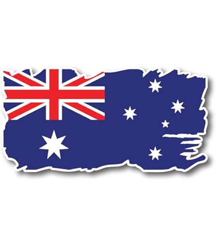 Western Australia State Flag Vinyl Stickers - 2 Pack 3 Inch AU-WA Bumper Decals