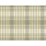 York Wallcoverings NY5007SMP Nautical Living Bartola Plaid Wallpaper Memo Sample, 8-Inch x 10-Inch, 