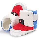SIEGES ベビーシューズ ブーツ キッズ靴 ソフト靴底 滑り止め 歩行練習用 ファーストシューズ 出産祝い レッド 11cm
