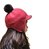 (ティッタン) TTITTANG 子供服 みみもあったか ウール キャップ 全4色 男の子 女の子 帽 キッズ ベビー ( レッド / キッズフリーサイズ)