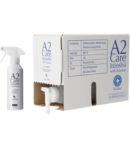 Amazon.co.jp: A2Careセット (マイクロミストスプレー空ボトル+4L詰