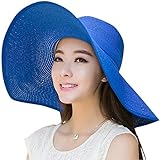 (シッギ)Siggi つば広 取り外すあご紐 サイズ調節可 折りたたみ可 メッシュ おしゃれ 女優帽子 麦わら帽子 レディース 春夏 UVカット 旅行 ゴルフ 自転車 56-58CM