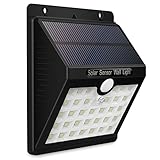 KEYNICE センサーライト 人感 屋外照明 ソーラーライト アウトドア 33LED 夜間自動点灯 太陽光充電 3つ知能点灯モード 玄関前 駐車場 庭など対応 ホワイト