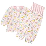 アスナロ（パジャマ・ルームウェア） 長袖パジャマ ベビー 女の子 腹巻き付き さくらんぼ ルームウェア90 ピンク