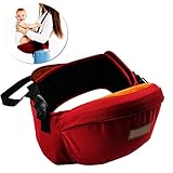 LUCINA 肩ベルト 腰ベルトの2wayタイプ 抱っこ紐 ウエストキャリー型 (ワインレッド)