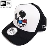 NEW ERA(ニューエラ) 「940 ミッキーマウス・スパンコール」キャップ・ブラック×ホワイト 【1603】【C】 アジャスタブル(約54～58センチ) ブラック×ホワイト(BLK/WHT)
