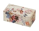 丸和貿易 ル・タンブル キャンバス レクト ボックス スコアローズ 薔薇 可愛い お洒落 姫 花 プリンセス インテリア 収納 アンティーク 小物入れ