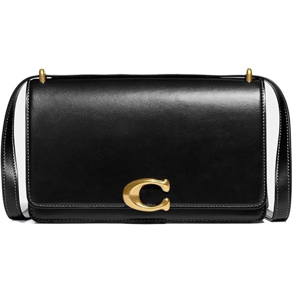 即発☆【COACH】Luxe Refined Calf Leather ショルダーバッグ Coach Luxe Refined Calf Leather Bandit Crossbody, Black, One