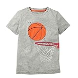 LZE半袖 男の子 女の子 バスケットボール サッカー 面白い プリント 子供服 ボトムシャツ 普段着 部屋着 スポーツ カジュアル 可愛い カットソー オシャレ 運動会 ワールドカップ イベント 2