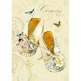 Baby 'Christening Day' little shoes greetings card by Hammond Gower